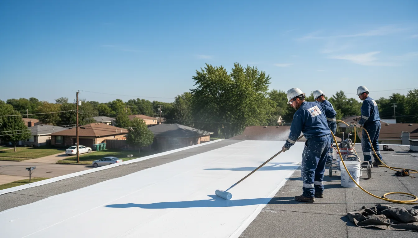 Commercial roof coating in Wells, MI near me